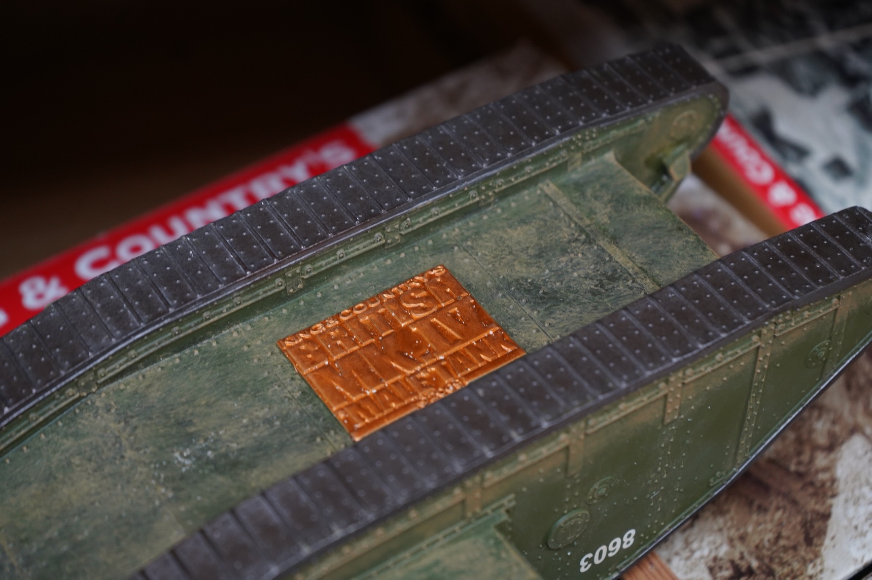 A boxed King & Country First World War Mk.IV Heavy Tank ‘C’ Squadron Royal Tank Regt. (FW49), from The Great War series